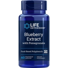 LIFE EXTENSION BLUEBERRY & POMEGRANATE EXTRACT CAPSULES FOR ARTERIAL HEALTH - GLUTEN-FREE, NON-GMO - 60 VEG CAPS