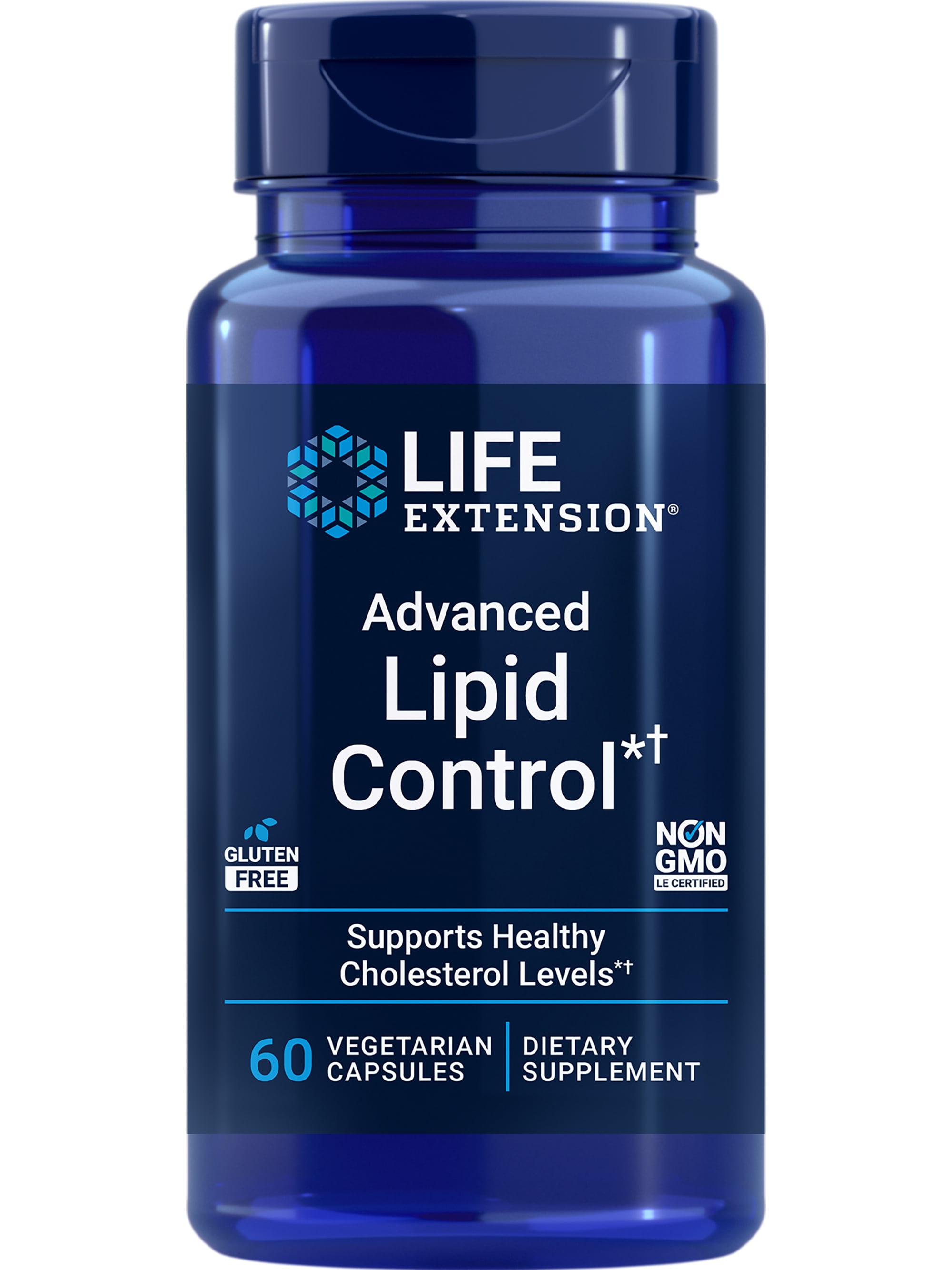 LIFE EXTENSION ADVANCED LIPID CONTROL WITH AMLA EXTRACT FOR HEART AND ENDOTHELIAL HEALTH - VEGETARIAN GLUTEN-FREE 60 CAPSULES