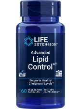 LIFE EXTENSION ADVANCED LIPID CONTROL WITH AMLA EXTRACT FOR HEART AND ENDOTHELIAL HEALTH - VEGETARIAN GLUTEN-FREE 60 CAPSULES