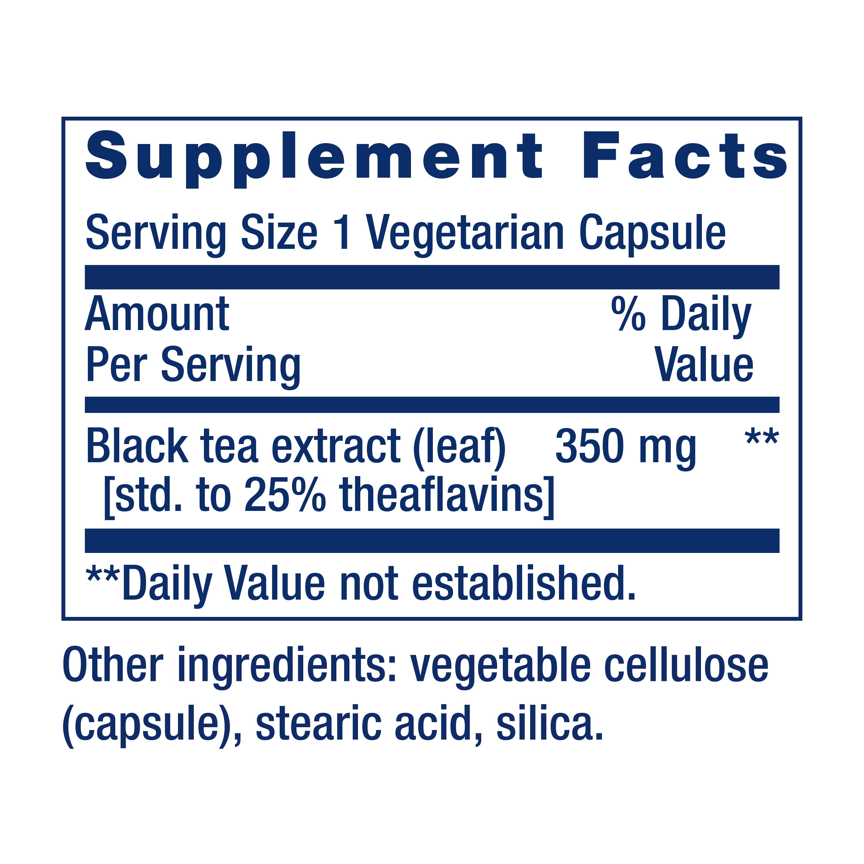 Life Extension Theaflavin Extract Tea Leaf Flavonoids Arterial Health Support Cholesterol Antioxidant Gluten-Free Non-GMO Vegetarian 30 Capsules