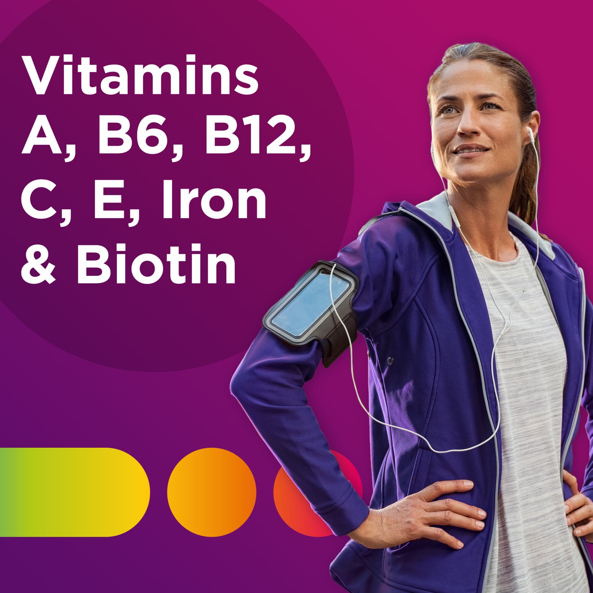 Centrum Women's Multivitamin with Iron, Vitamins D3, B & Antioxidants 65 Count