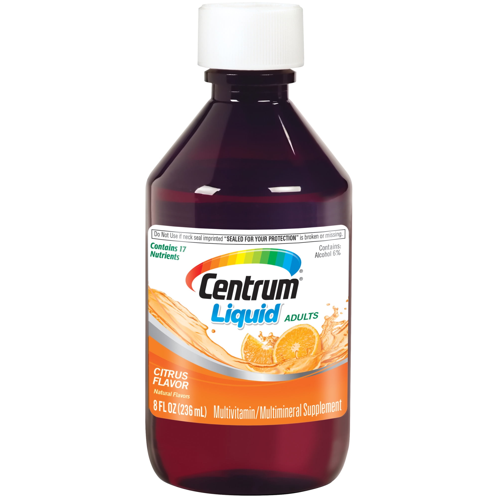 Centrum Liquid Unisex Multivitamin Supplement for Health Wellness 8 oz