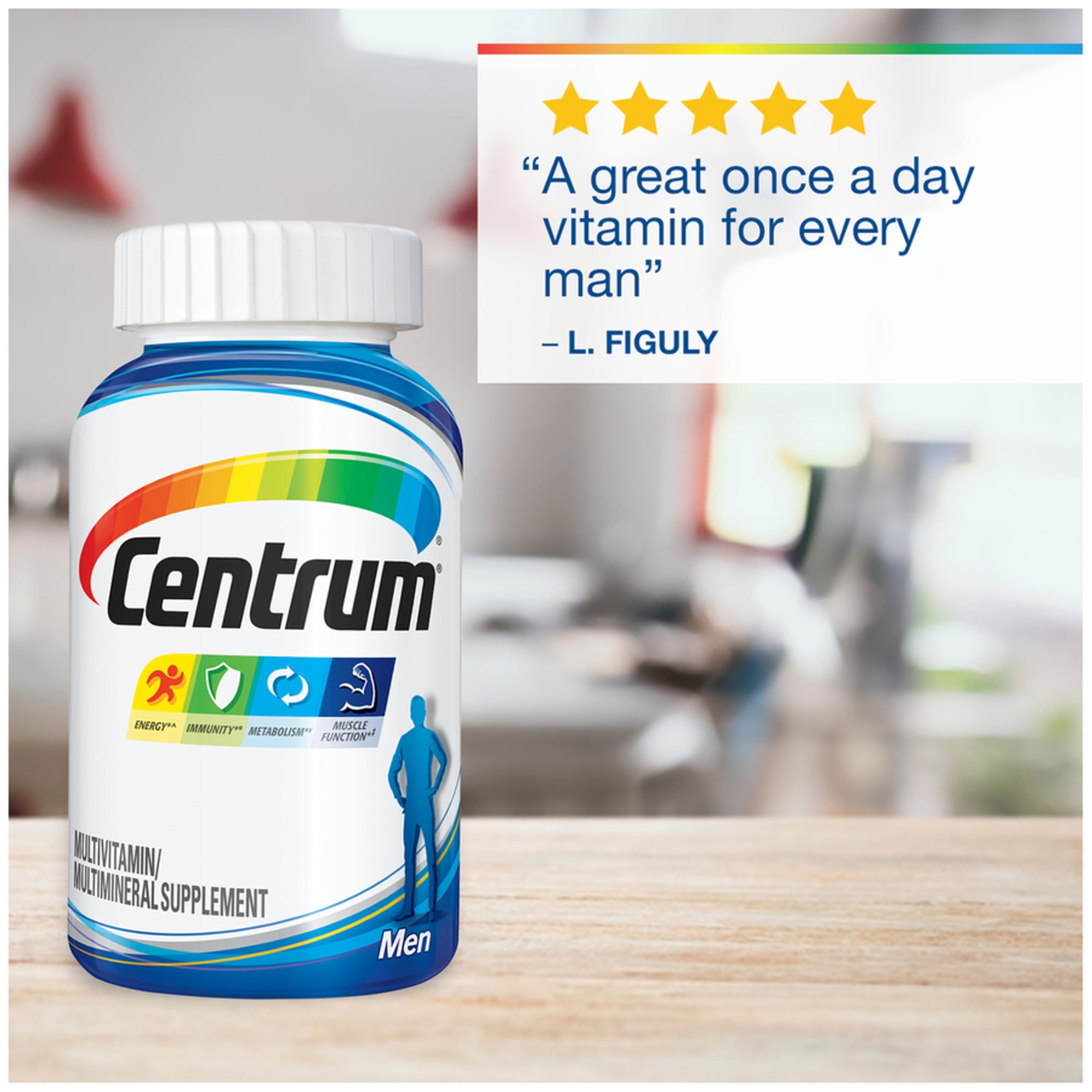 Centrum Men Multivitamin Multimineral Supplement 200 Count