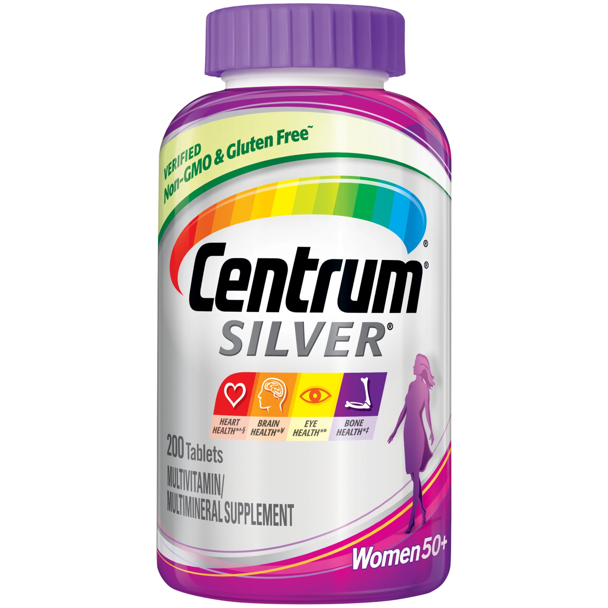 Centrum Silver Women Over 50 Multivitamins (2 Pack) + Minerals - 200 Count
