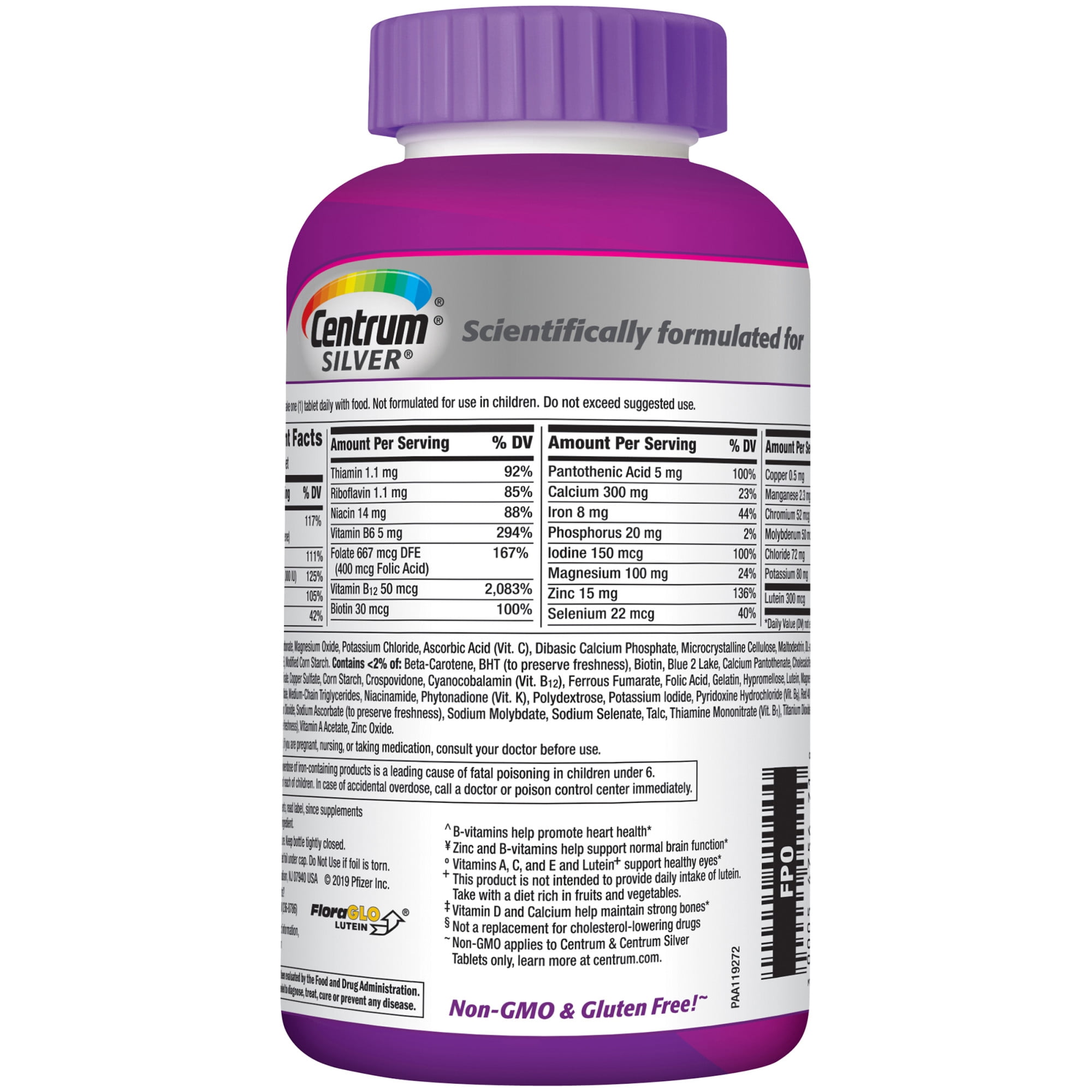 Centrum Silver Women Over 50 Multivitamins (2 Pack) + Minerals - 200 Count