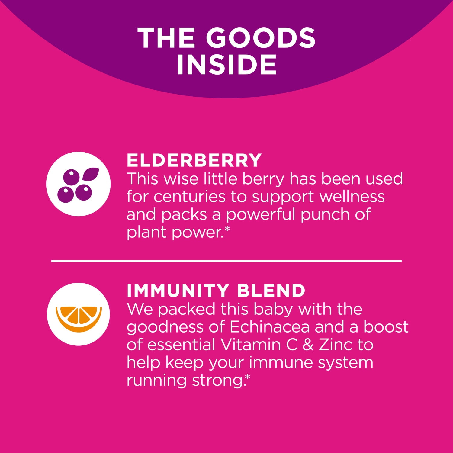 OLLY Immunity Gummy 3 Pack Elderberry Zinc Vitamin C 9 Ct Ea