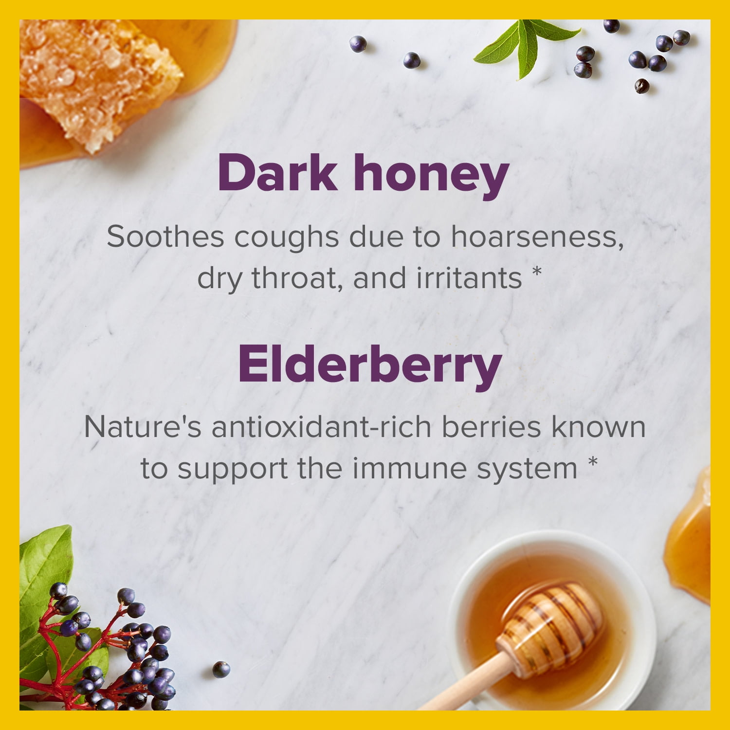 Zarbee's Cough Syrup Immune Honey Elderberry Berry 8 fl oz
