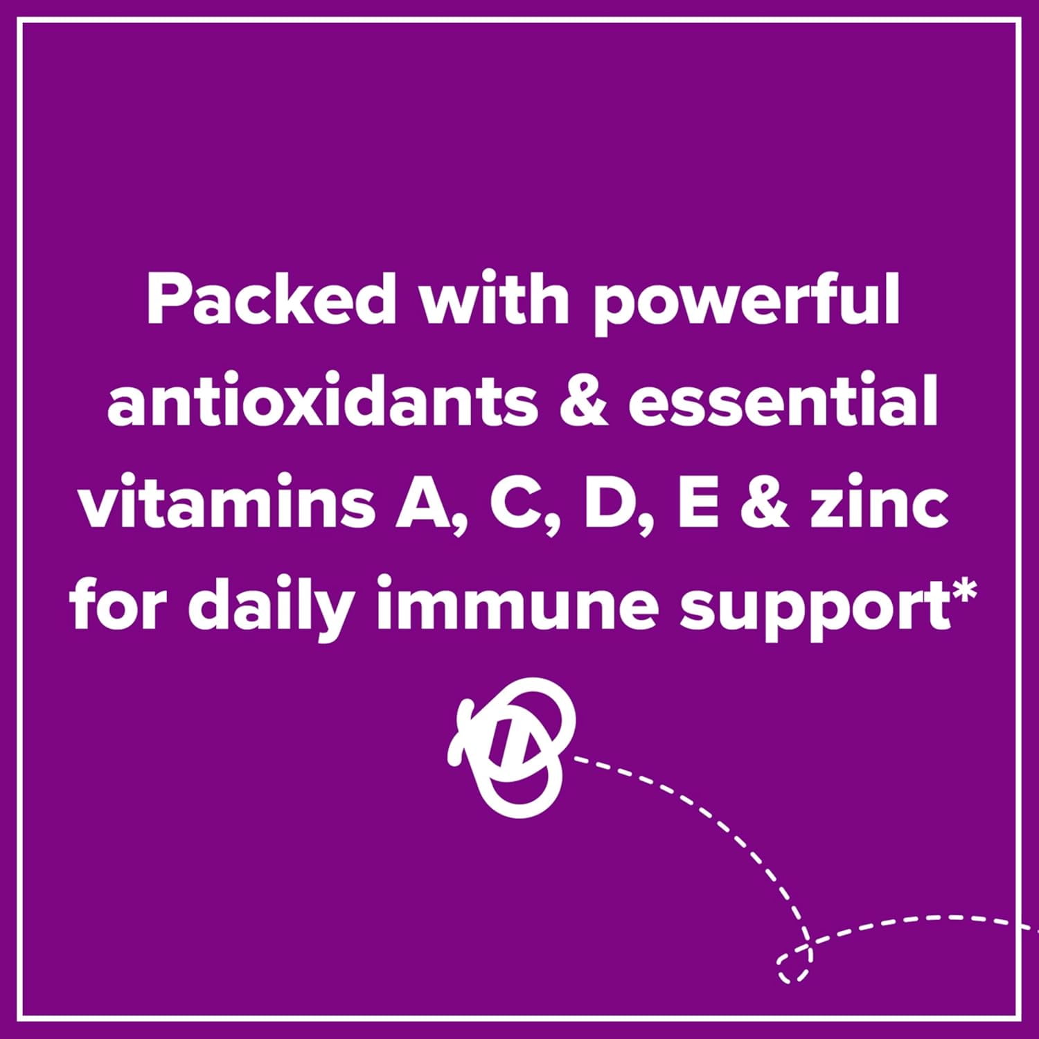 Zarbee's Kids Elderberry Vitamin C Zinc Gummies Immune Support Natural Berry Flavor 42 Count - For Children Ages 2+
