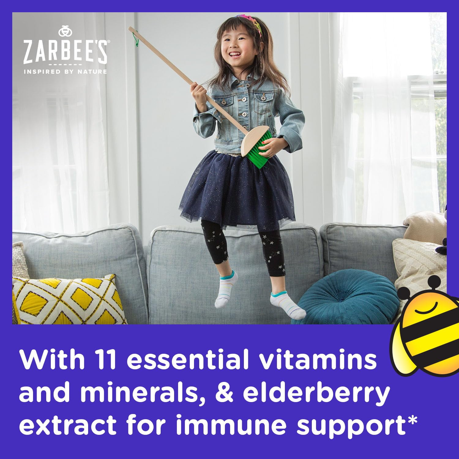 Zarbee's Kids Berry Multivitamin Immune Support Gummies 70ct