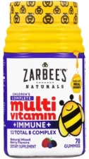 ZarBee's Naturals Kids Complete Multivitamin Immune Gummies Natural Mixed Berry 70 Ea Pack of 2