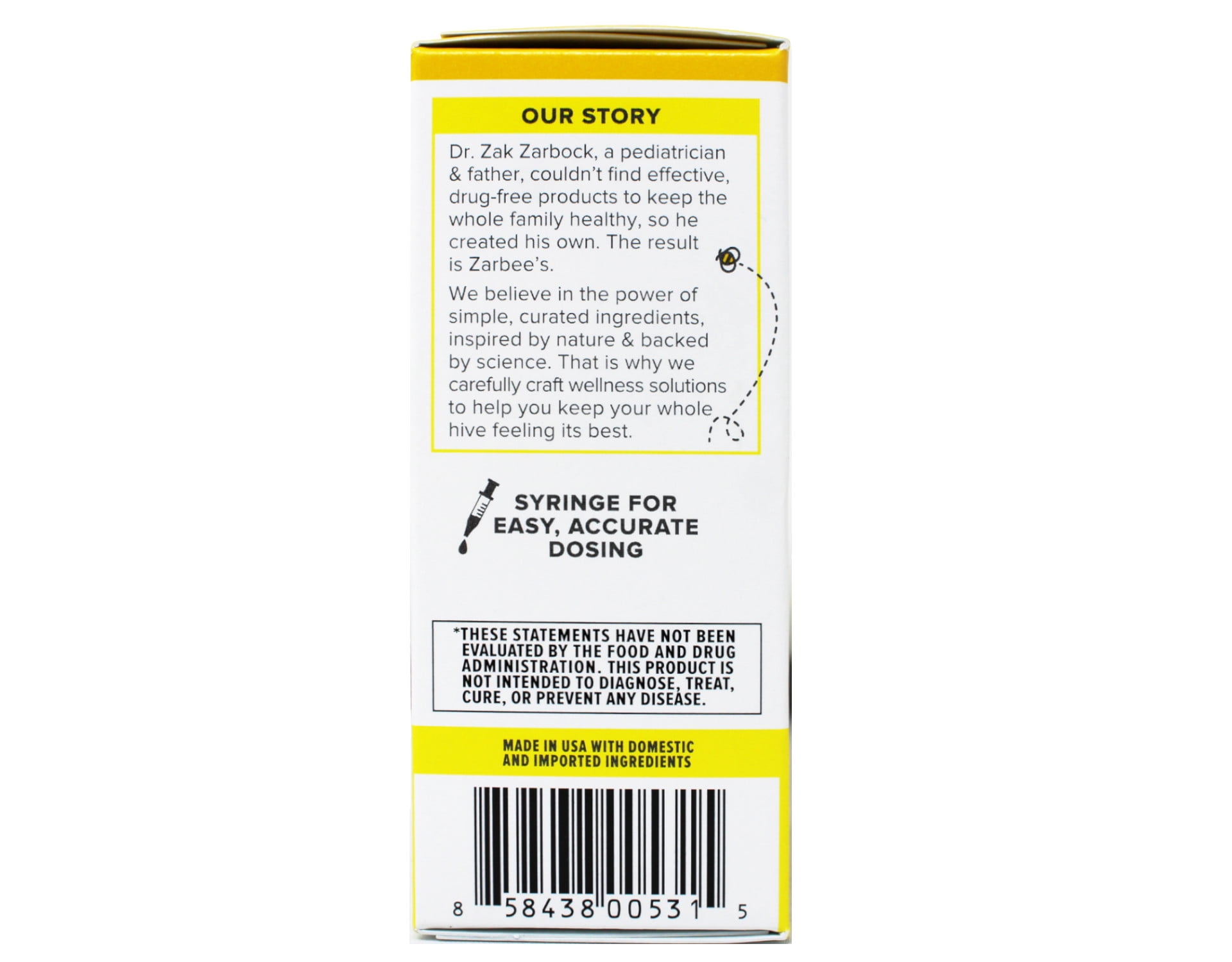 Zarbee Baby Vitamin D Supplement Infant Drops 0.47 fl oz Pack of 3