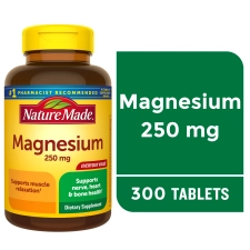 Nature Made Magnesium Oxide 250mg Tablets Dietary Supplement 300 Count