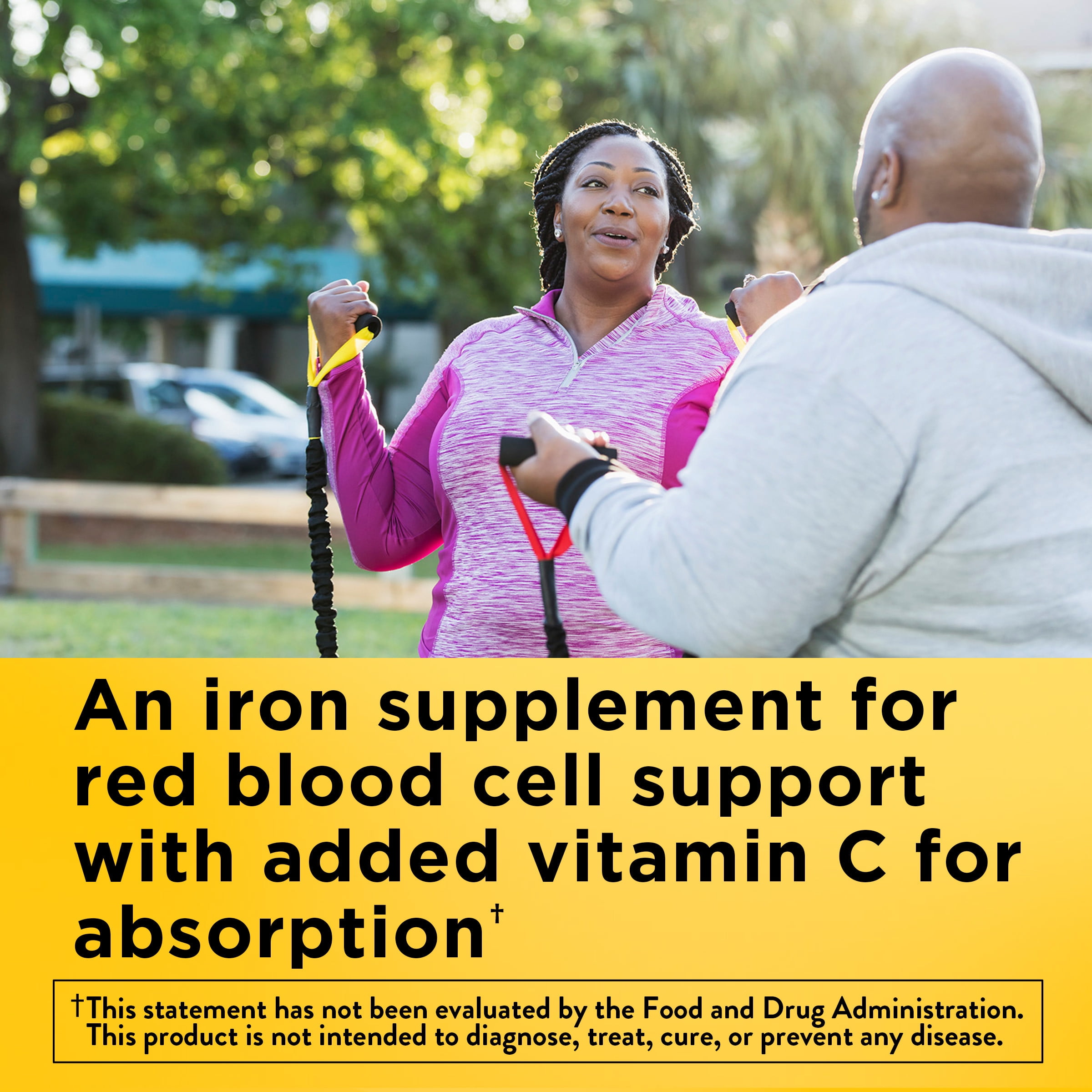 Nature Made Iron 18mg with Vitamin C Gummies Dietary Supplement 70 Count