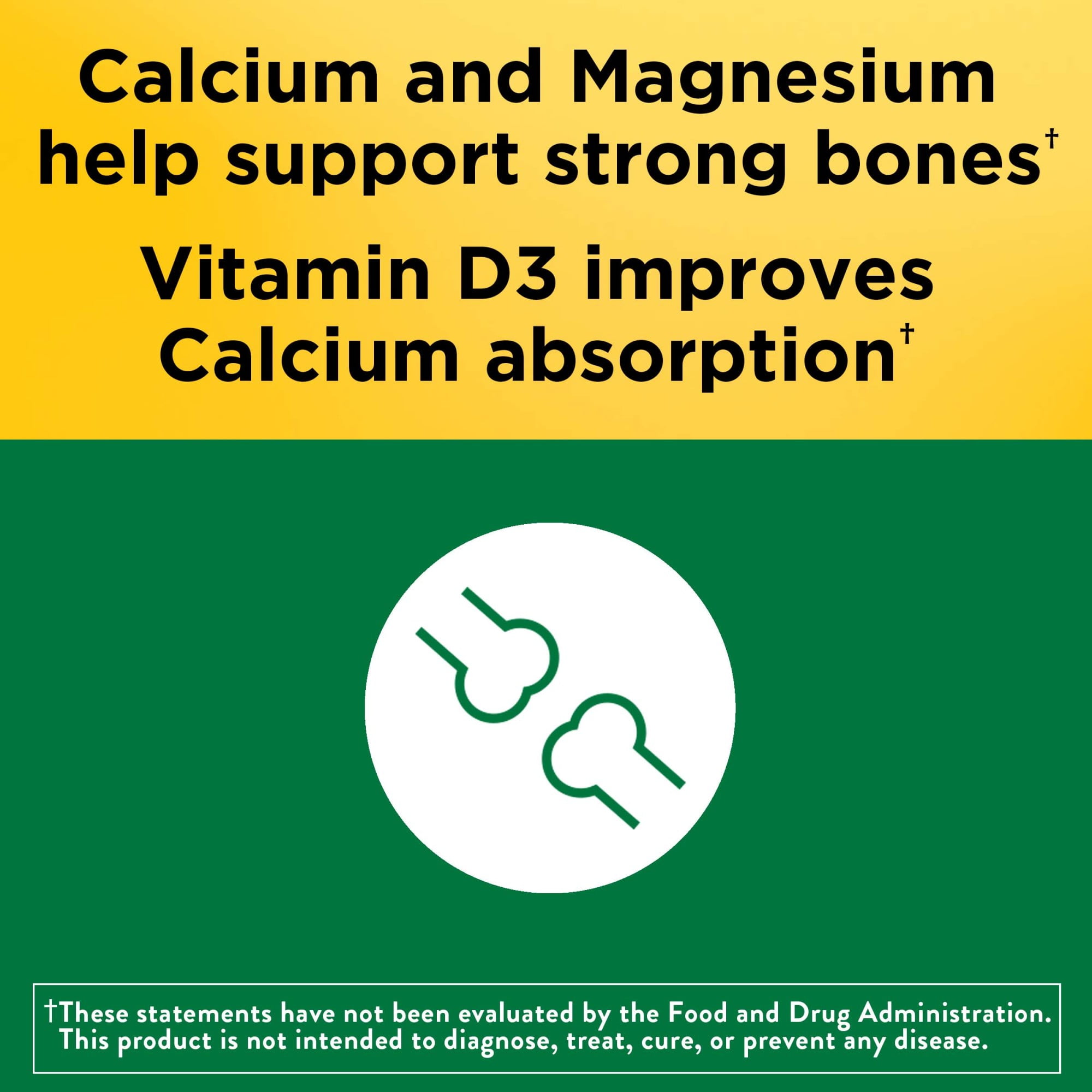 Nature Made Calcium Magnesium Zinc Vitamin D3 Tablets Dietary Supplement 330 Count