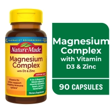 Nature Made Magnesium Complex with Vitamin D and Zinc Capsules 90 Ct