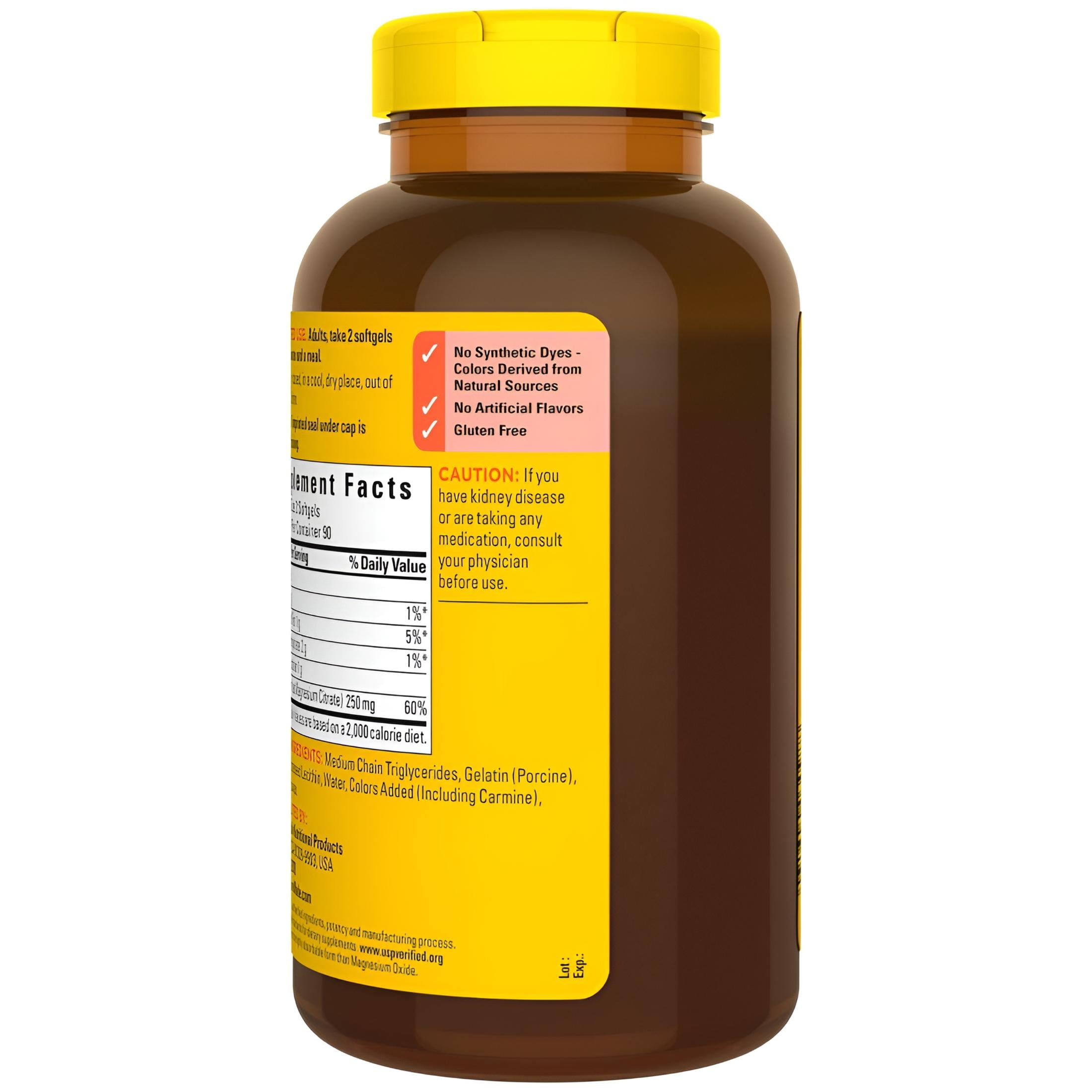 Nature Made Magnesium Citrate 250mg 180 Count for Better Health and Wellness