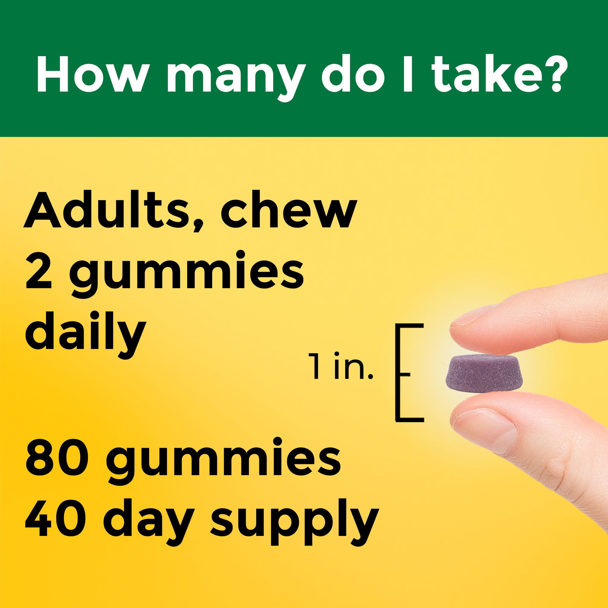 Nature Made Calcium 500mg Gummies Bone Support Supplement 80 Count