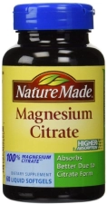 Nature Made Magnesium Citrate Liquid Softgels 360 Count Pack of 6