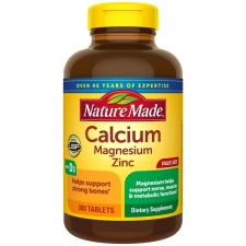 Nature Made Calcium Magnesium Zinc Vitamin D3 Bone Support 300 Tablets