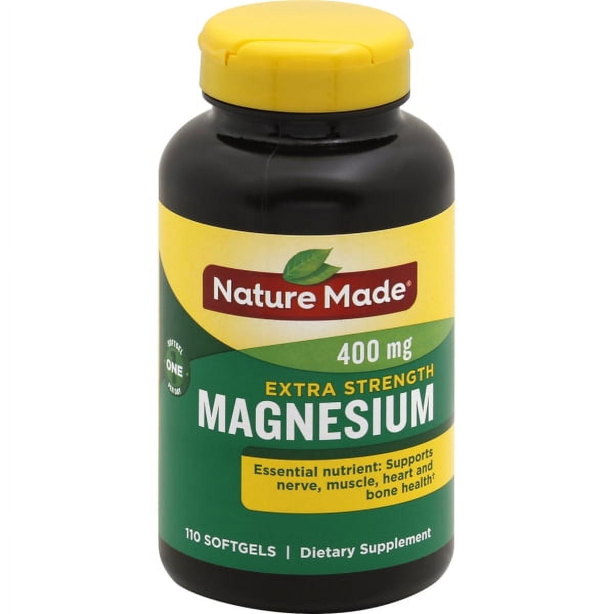 Nature Made Extra Strength Magnesium Oxide 400mg Dietary Supplement Muscle Support 110 Count