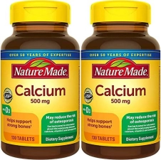 Nature Made Calcium 600 mg Vitamin D3 Bone Support 220 Tablets Pack of 2