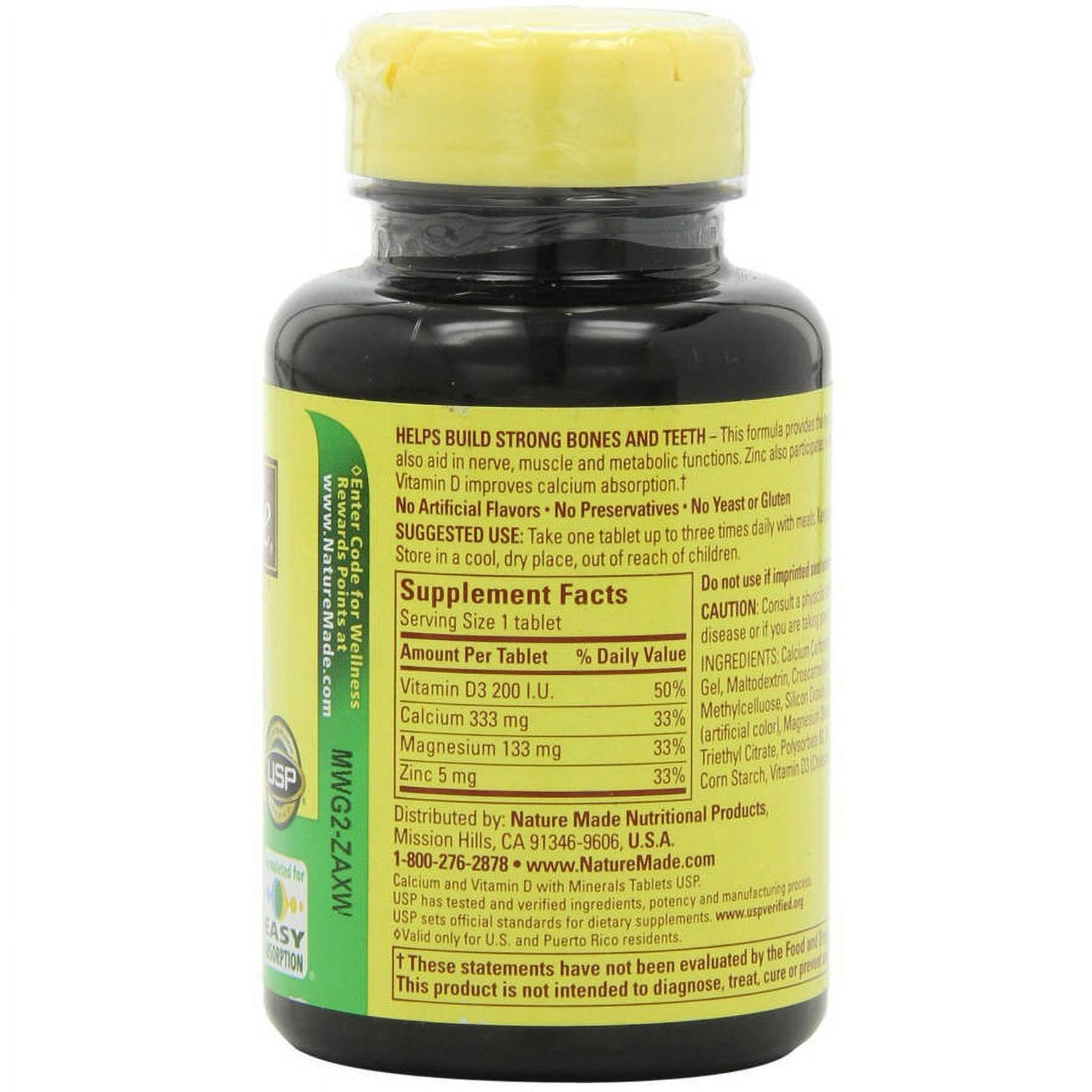 Nature Made Magnesium 250 mg Nerve Muscle Function 100ct Pack of 3