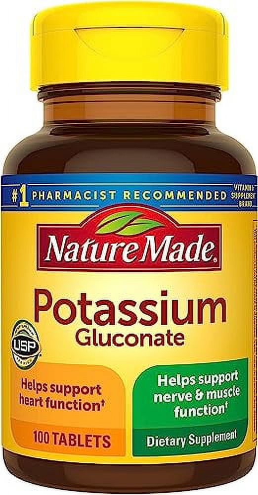 Nature Made Potassium Gluconate 550mg 100 Tablets for Healthy Living
