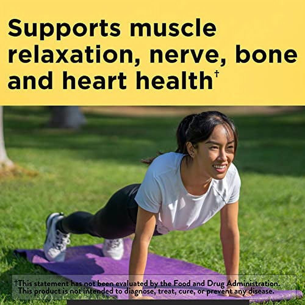 Nature Made Magnesium Citrate 250mg Muscle Bone Heart Support 120 Softgels 60 Day Supply