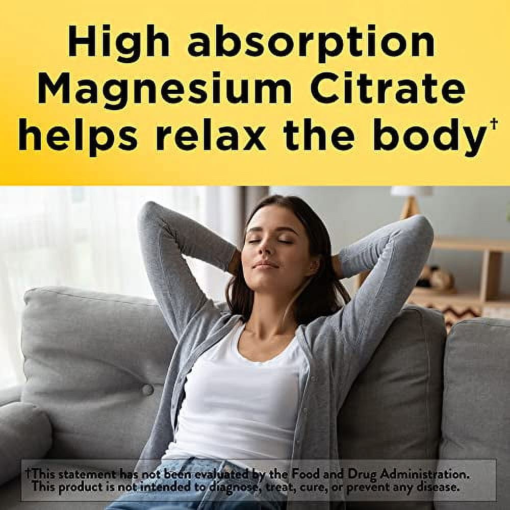 Nature Made Magnesium Citrate 250mg Muscle Bone Heart Support 120 Softgels 60 Day Supply