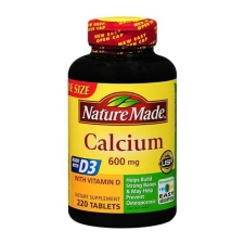 Nature Made Calcium 600 Plus D Tablets 220 Ea 3 Pack
