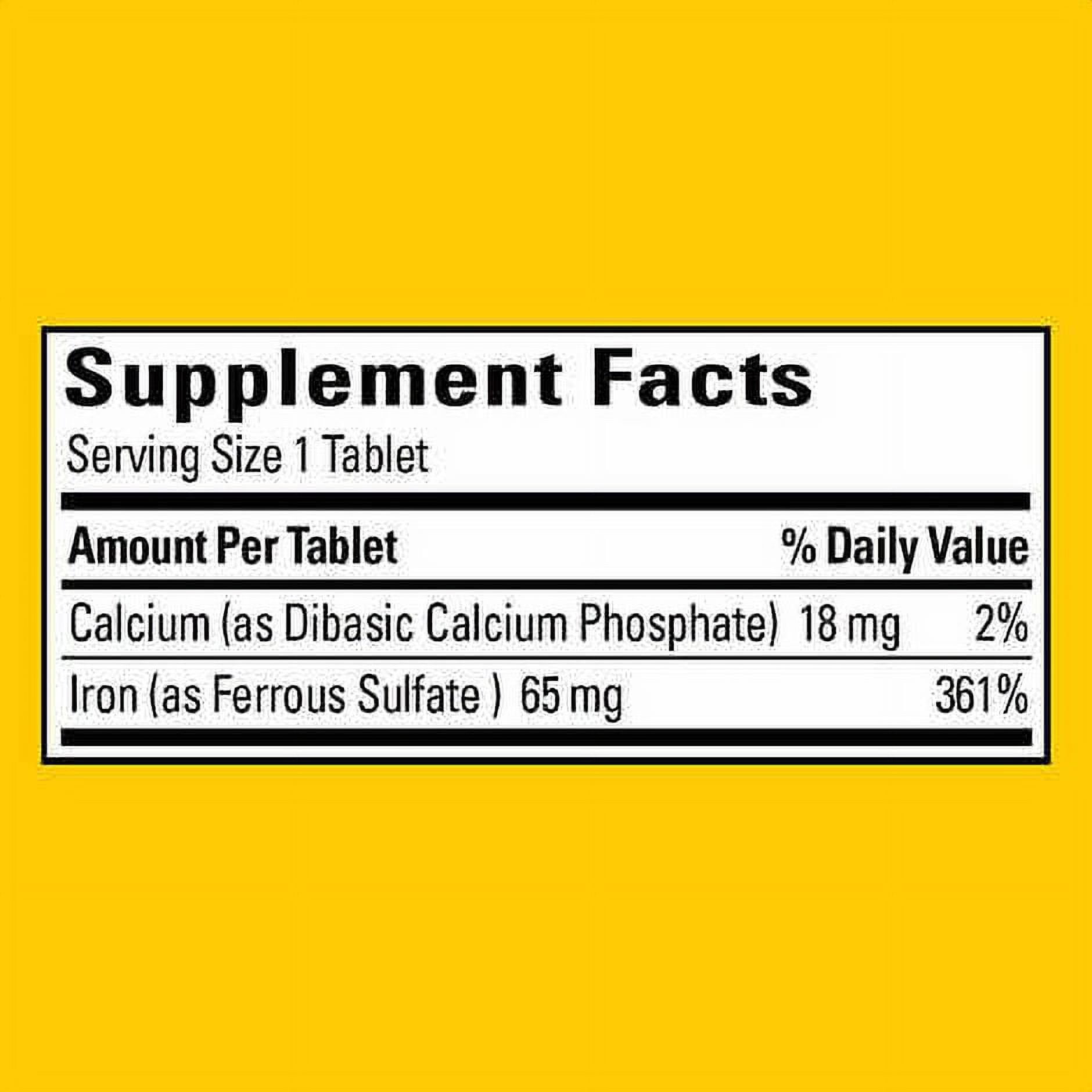 Nature Made Iron 65mg 365 Tablets for Better Health and Wellness