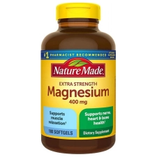 Nature Made Extra Strength Magnesium 400mg 180 Softgels 2 Pack