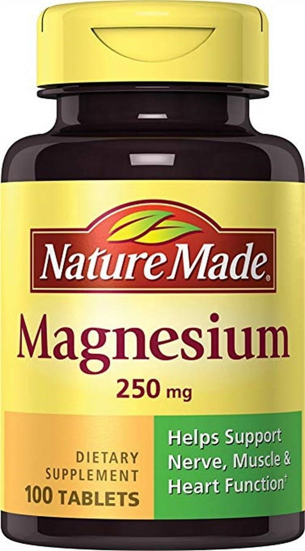 Nature Made Magnesium Oxide 250mg 100 Tablets for Improved Health and Wellness