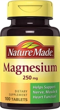 Nature Made Magnesium Oxide 250mg 100 Tablets for Improved Health and Wellness