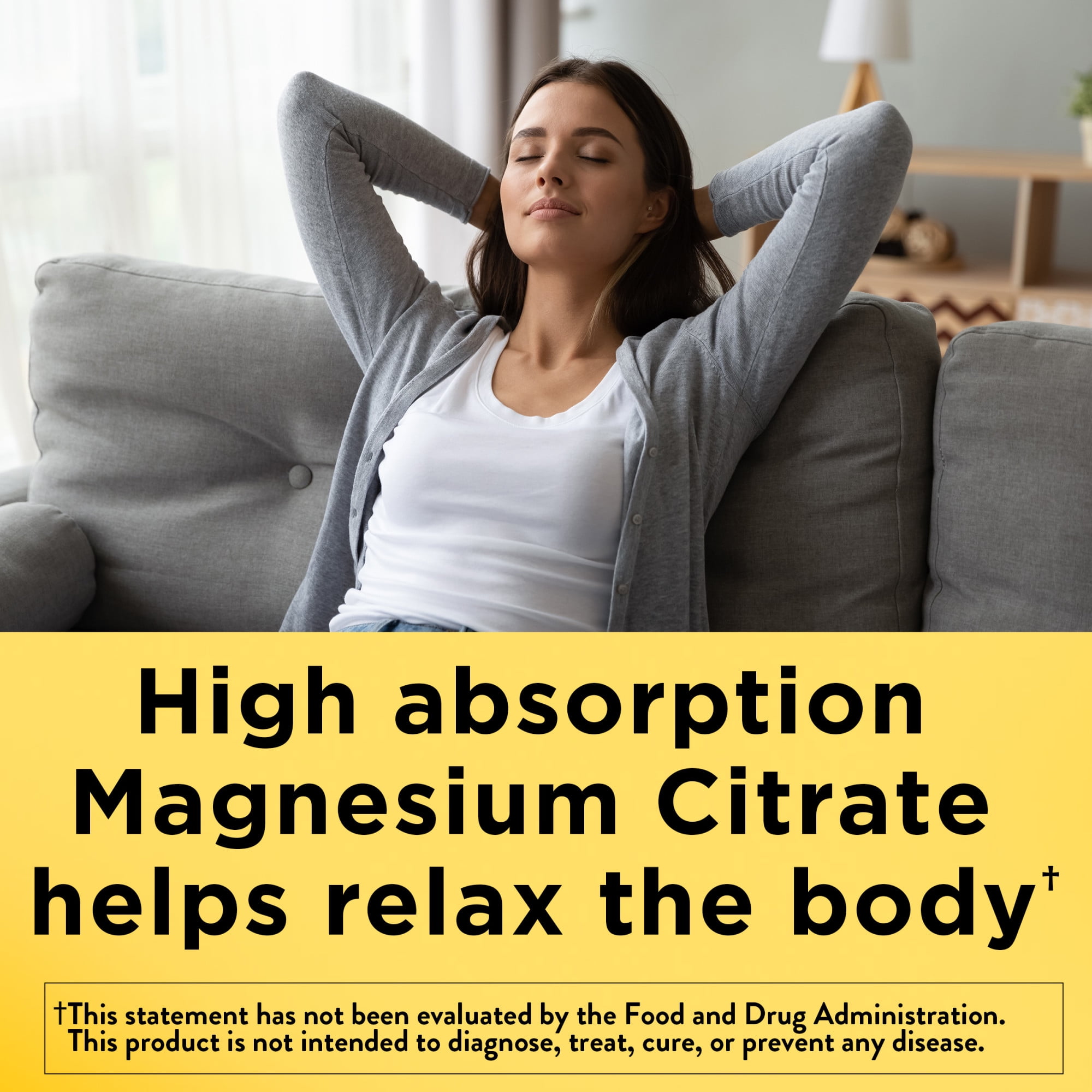 Nature Made High Absorption Magnesium Citrate 200 mg Gummies 64 Count 2 Pack