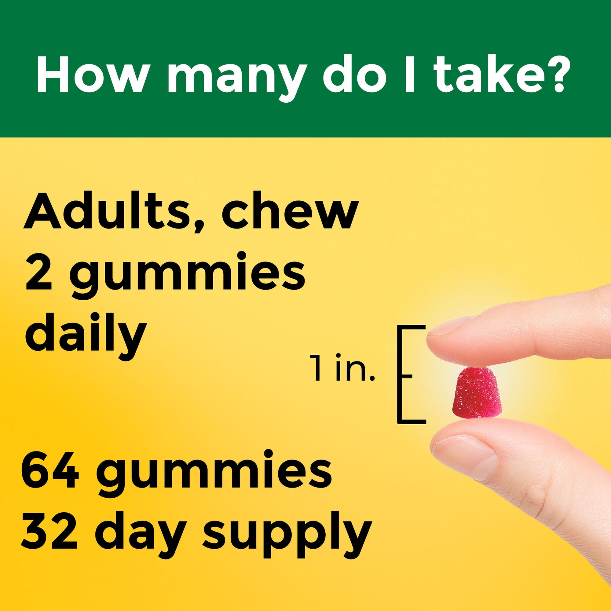 Nature Made High Absorption Magnesium Citrate 200 mg Gummies 64 Count 2 Pack