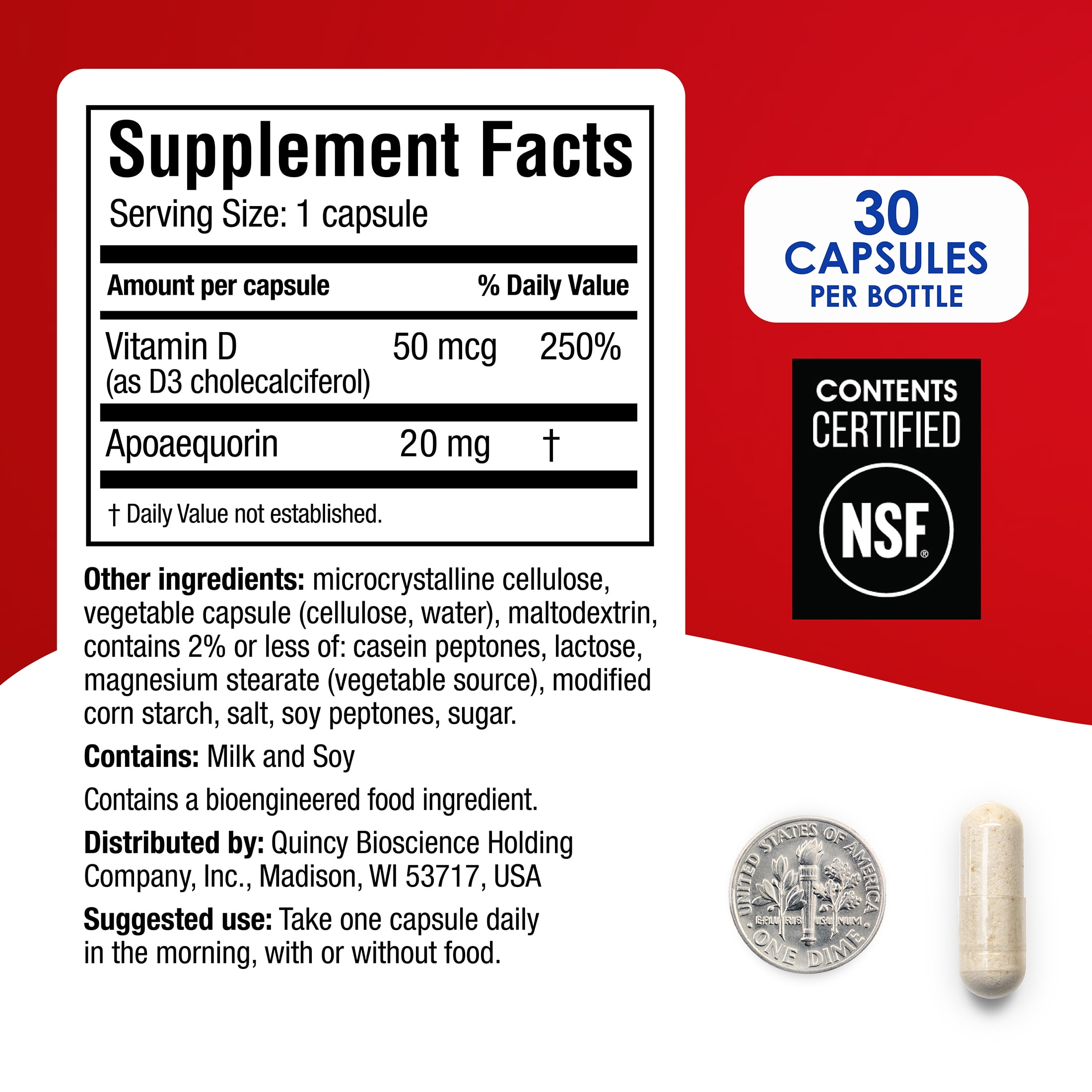 Prevagen Extra Strength Capsules 30 Count for Enhanced Memory Support