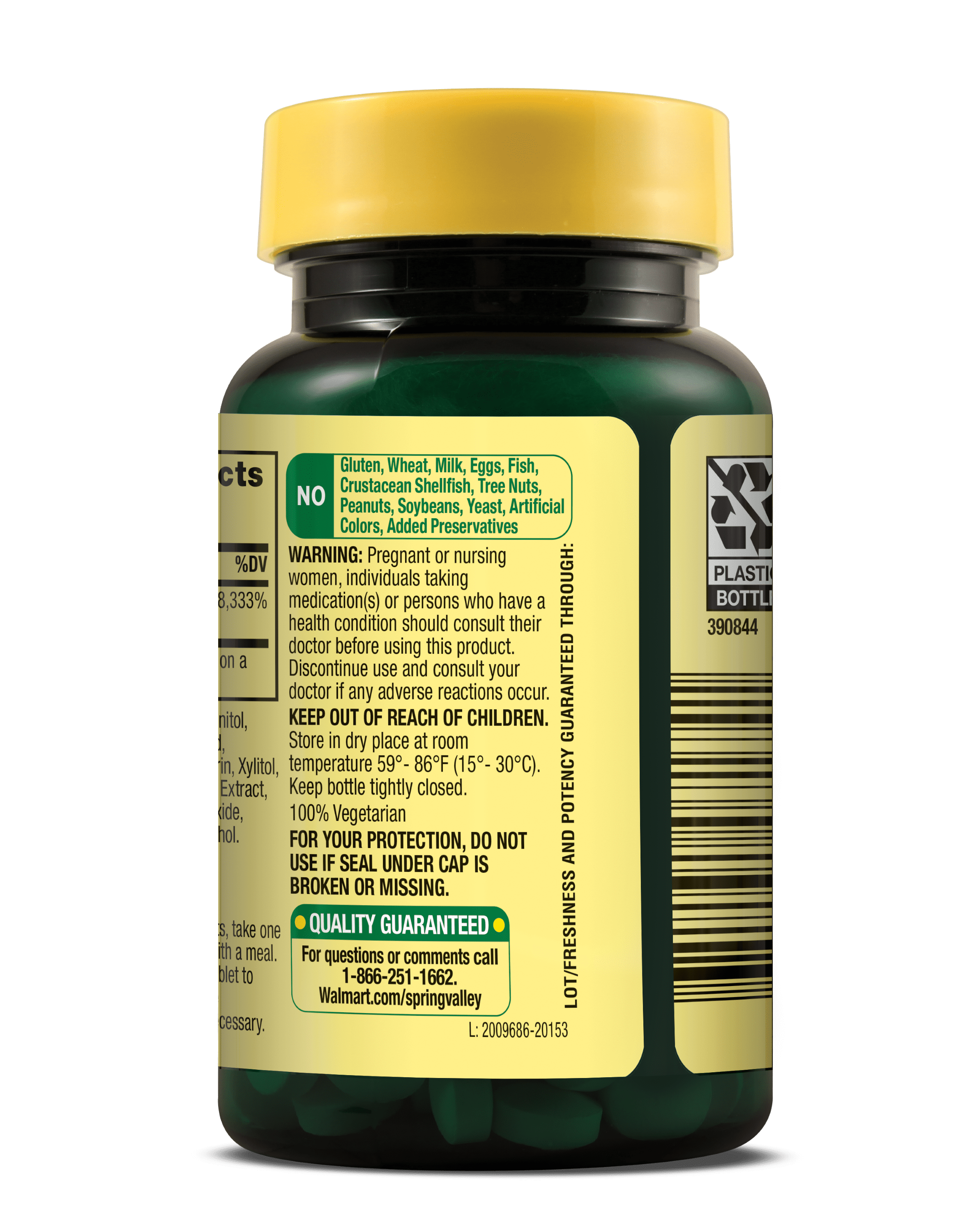 Spring Valley Vitamin B12 Metabolism Support Fast Dissolve Tablets Mixed Berry 5000 mcg 45 Count