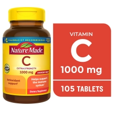 Nature Made Extra Strength Vitamin C 1000mg Tabs Dietary Supplement 105 Count