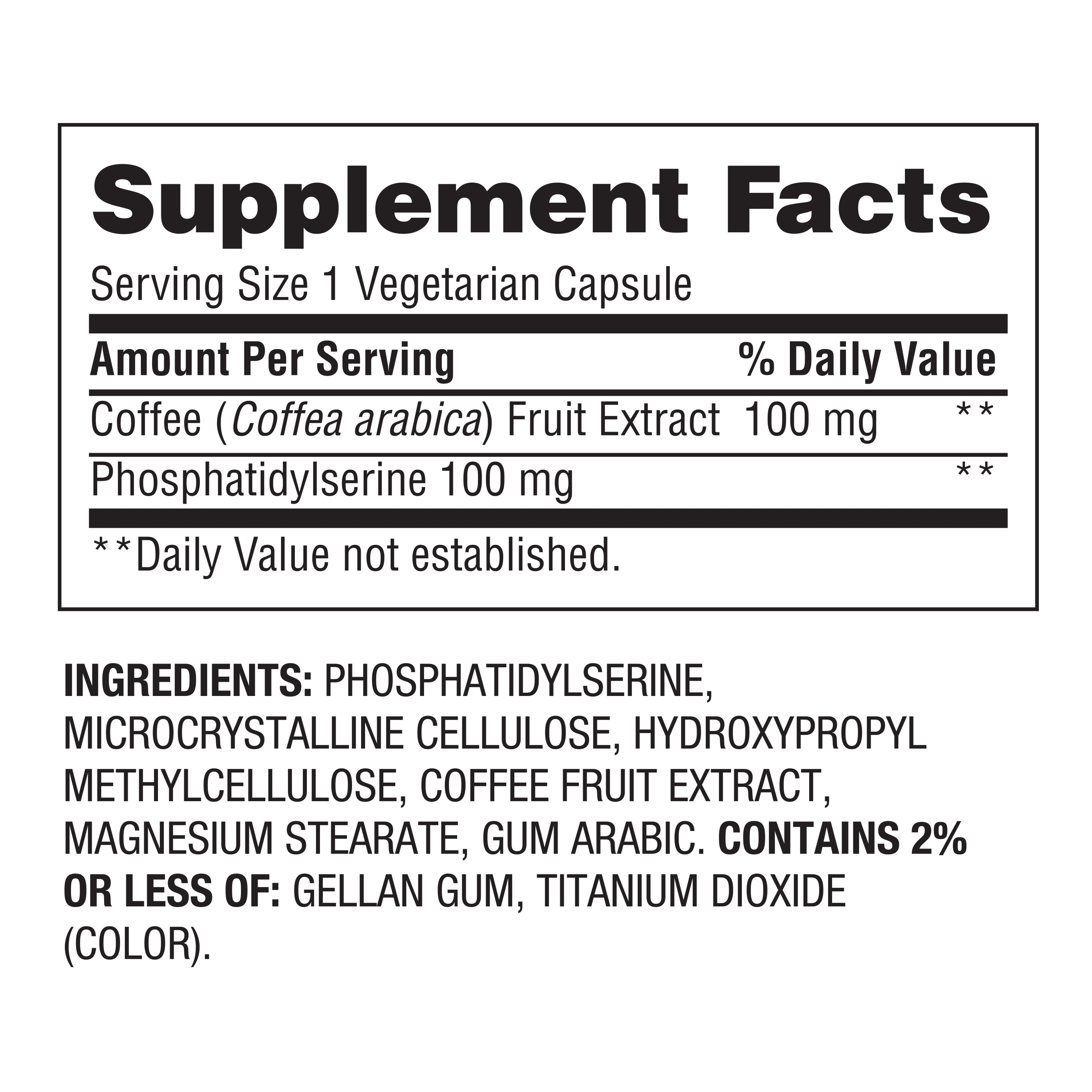 Equate Brain Health 5 Function Formula Capsules Dietary Supplement 30 Count