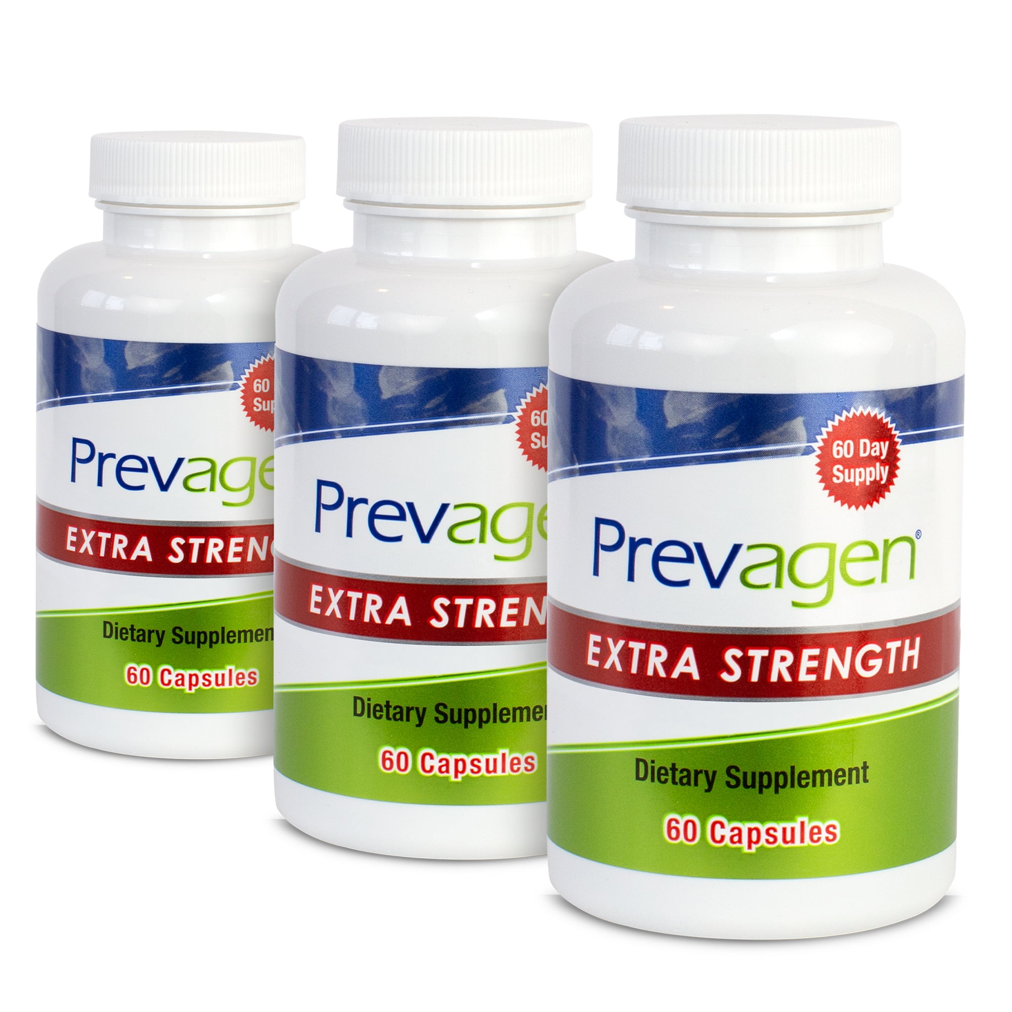 Prevagen Capsules 3 Pack with Apoaequorin & Vitamin D 60ct Extra Strength