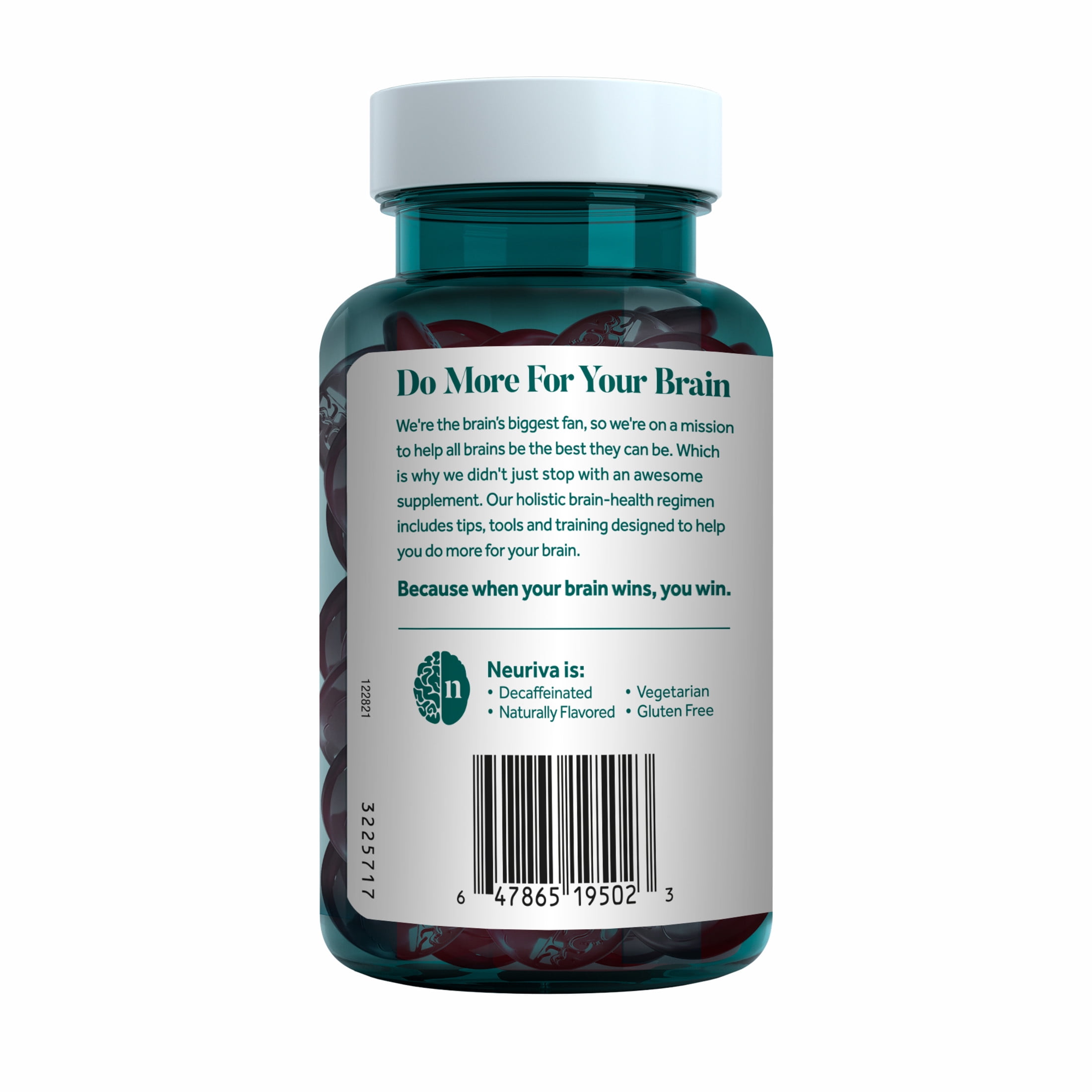 Neuriva Plus Brain Health Vitamins B12 & B6 Support Memory Focus Strawberry 50ct Gummies