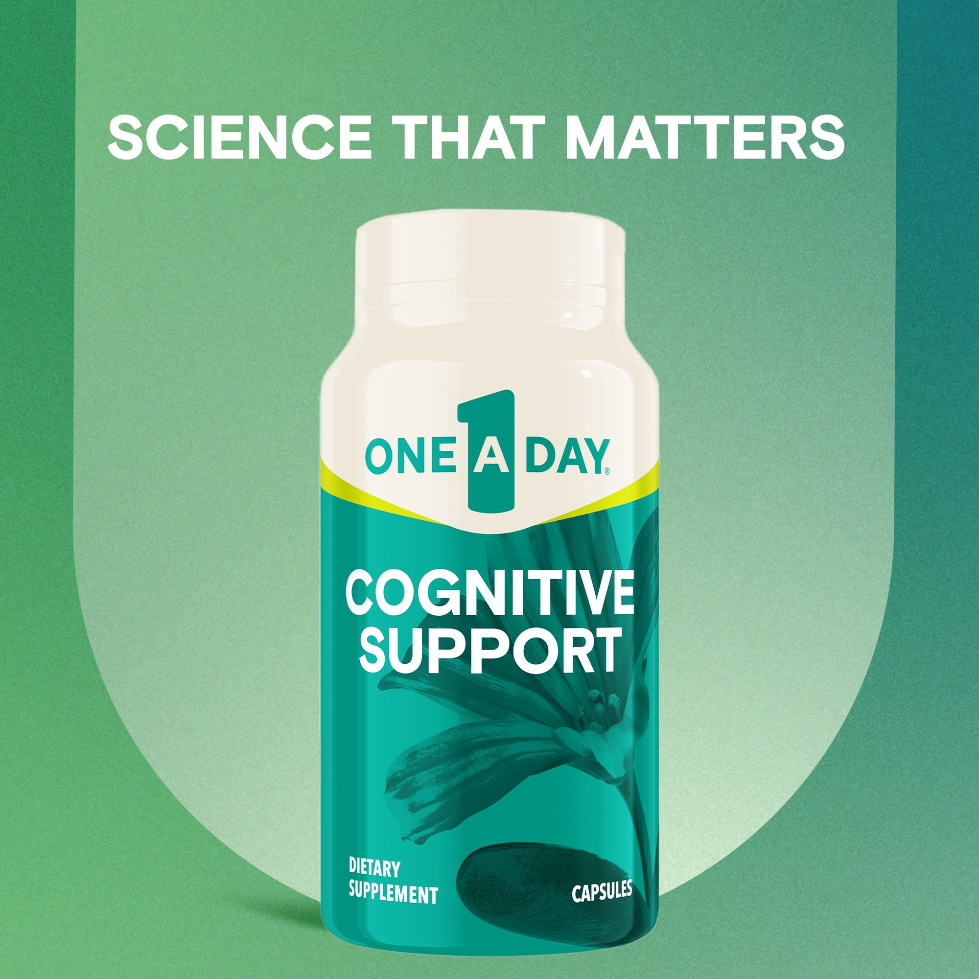 One A Day Cognitive Brain Supplement with Bacopa 30 Capsules For Enhanced Focus and Memory
