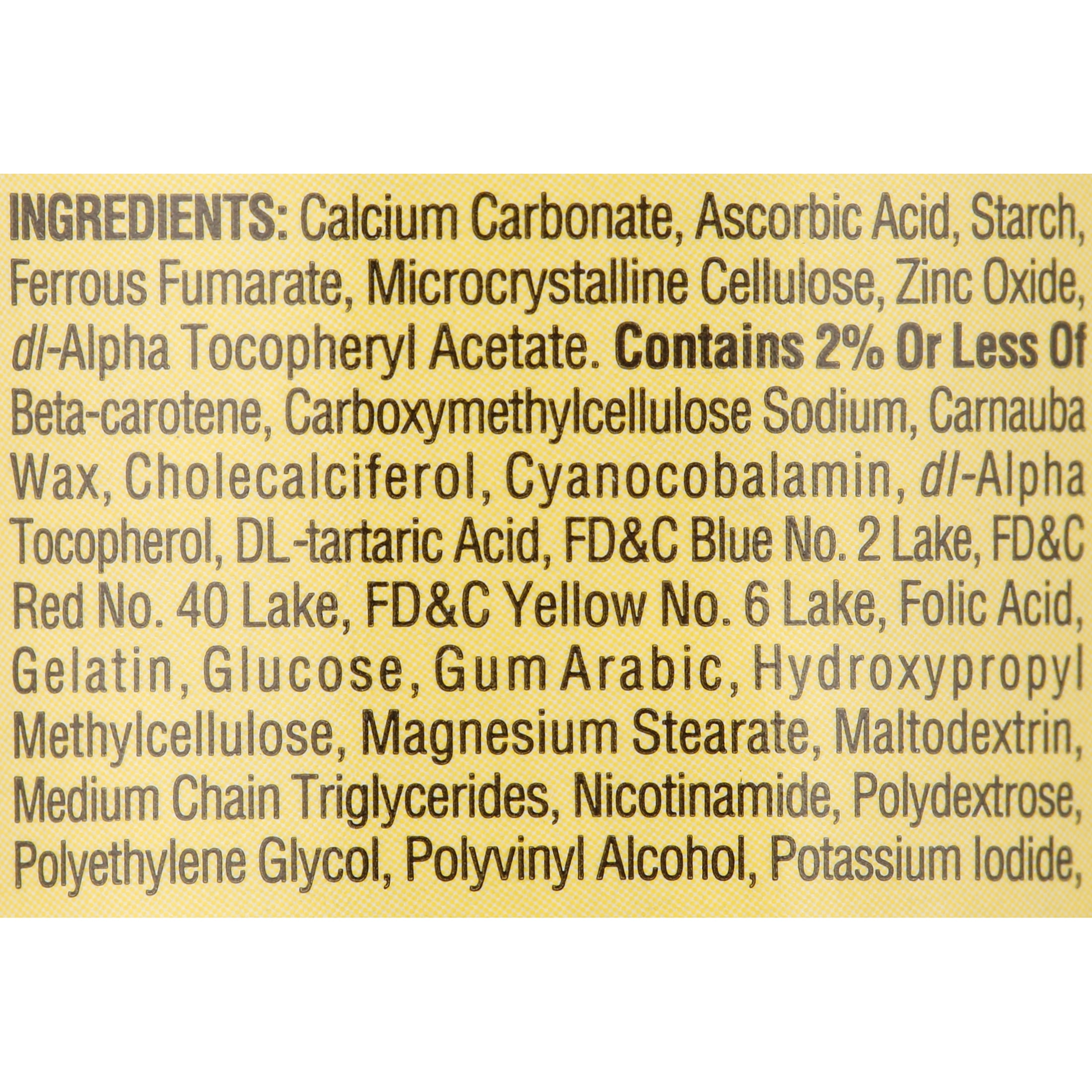 Spring Valley Prenatal Multivitamin Multimineral Tablets 100 Count for Pregnant and Nursing Women - Dietary Supplement
