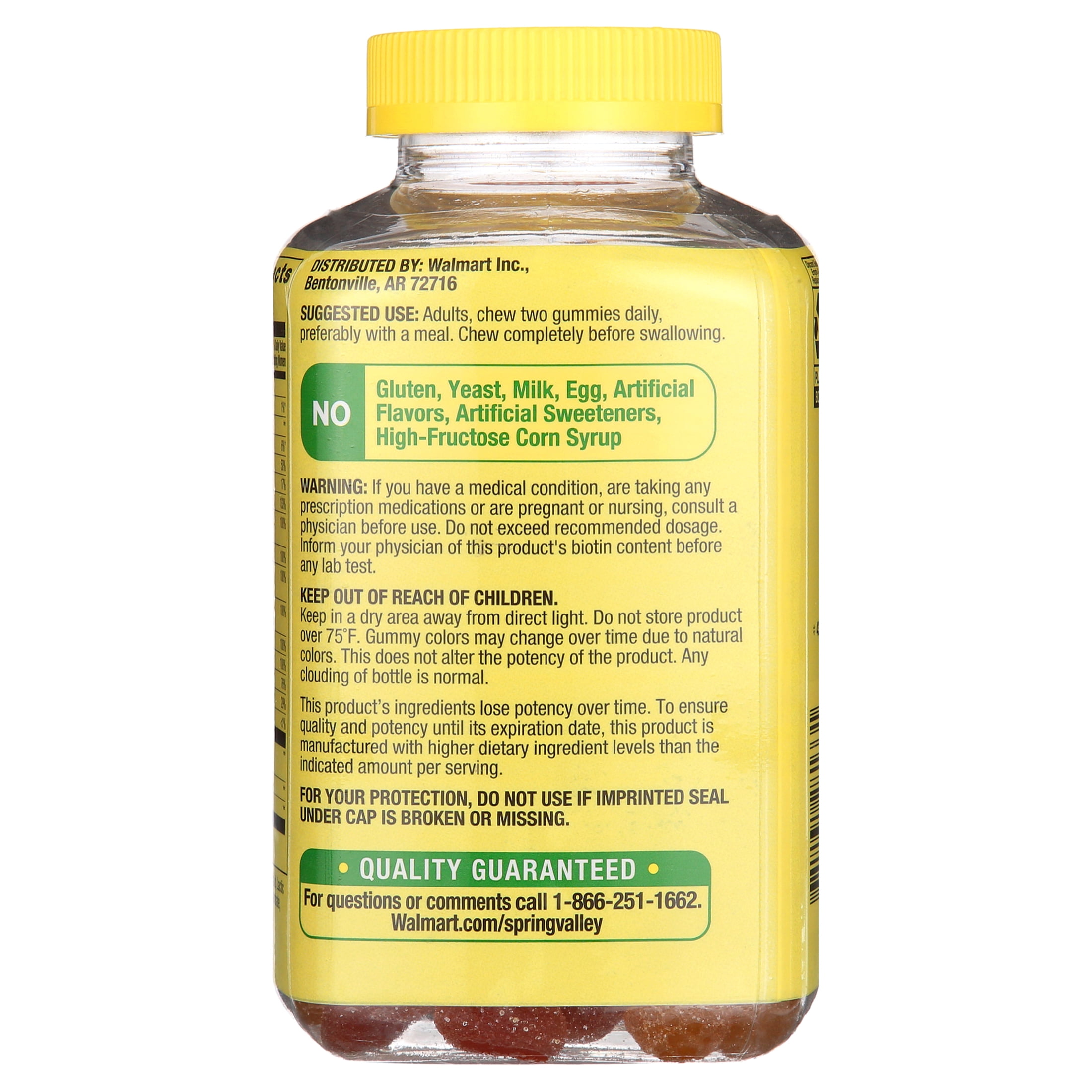 Spring Valley Prenatal Multivitamin Gummies DHA Folic Acid 190 Count for Mother and Baby