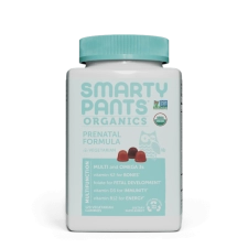 SmartyPants Organic Prenatal Multi Vegetarian Omega 3 Folate Gummy Vitamins 120ct