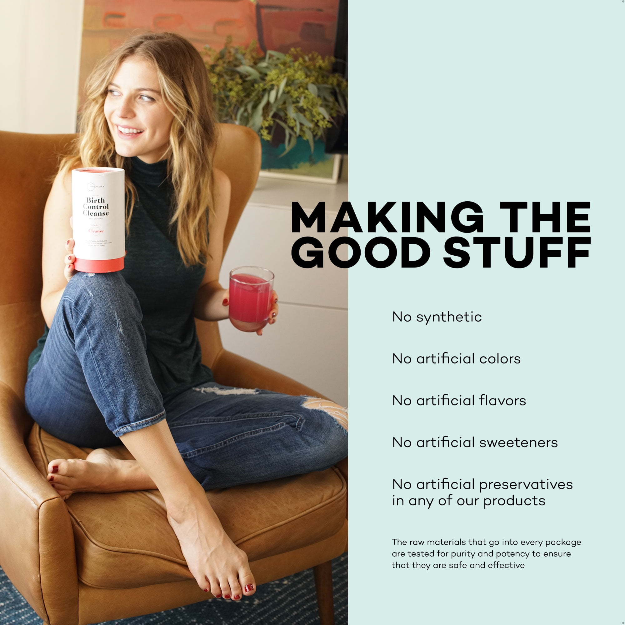Premama Fertility Her Drink Mix 2.2 oz Award-Winning Supplement Supports Healthy Egg Production Ovulation Prenatal Health