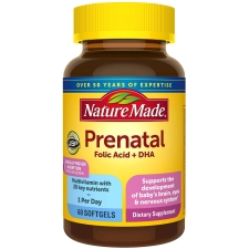 Nature Made Prenatal Multi + DHA 200 mg 60 Liquid Softgels
