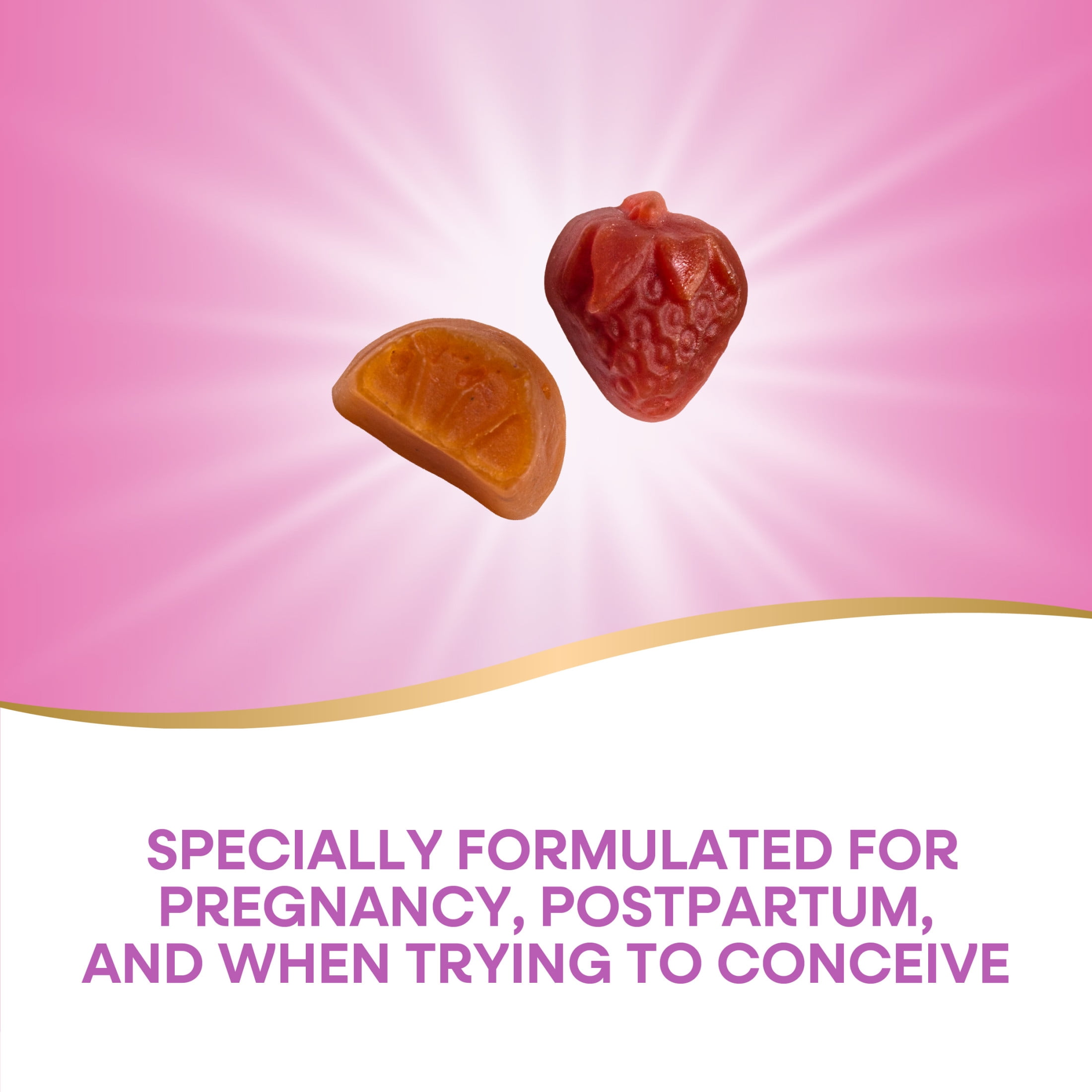 Nature’s Way Alive Prenatal Multivitamin Gummy Women Plant-Based DHA 90ct