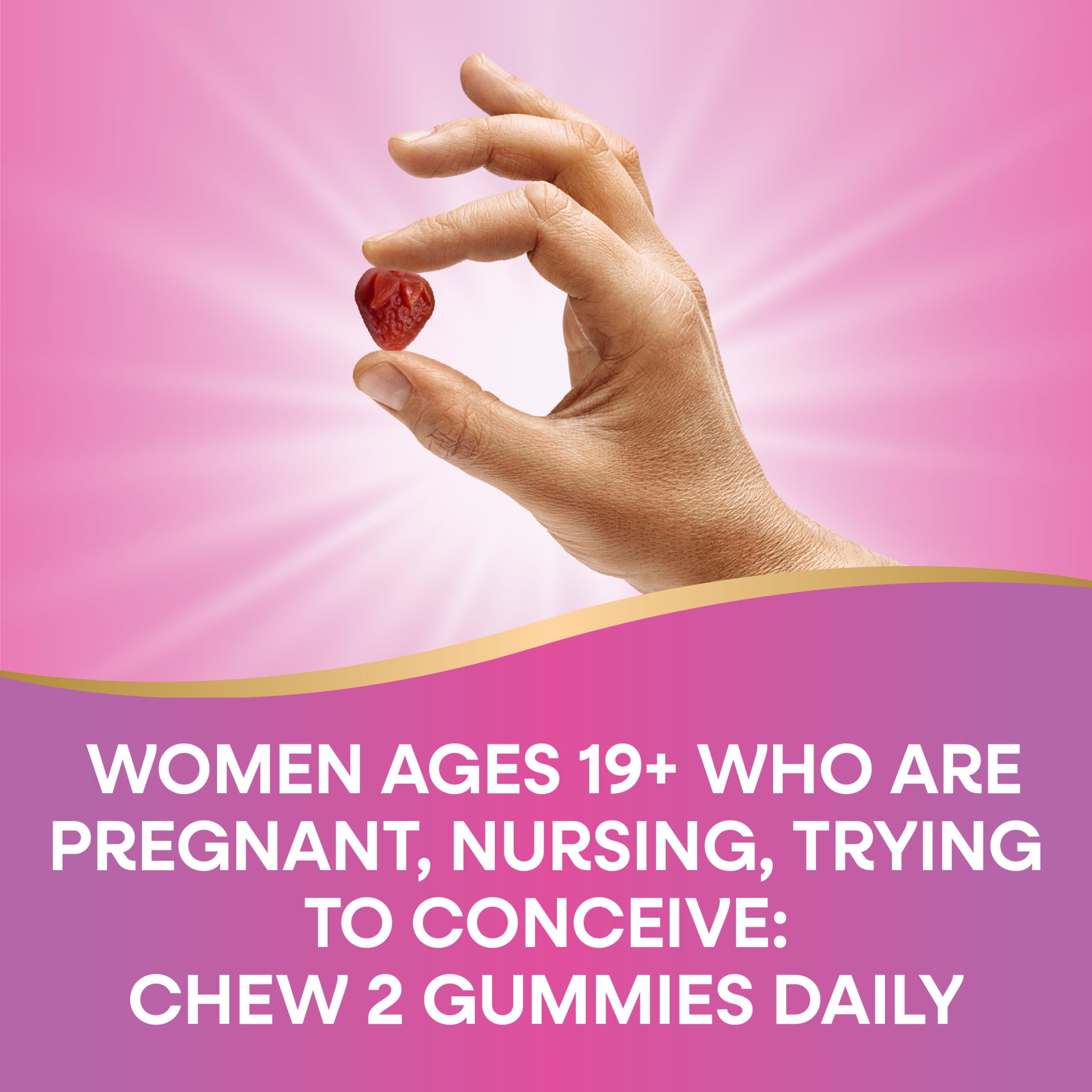 Nature’s Way Alive Prenatal Multivitamin Gummy Women Plant-Based DHA 90ct